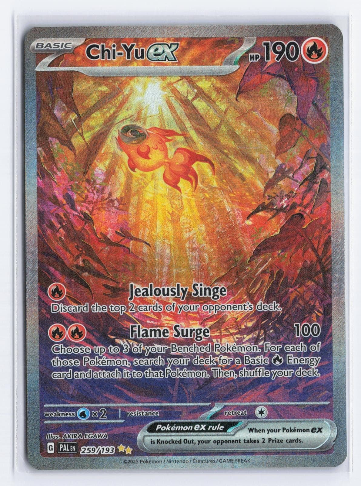 Chi-Yu ex 259/193 Special Illustration Rare Paldea Evolved Pokemon Holo NM