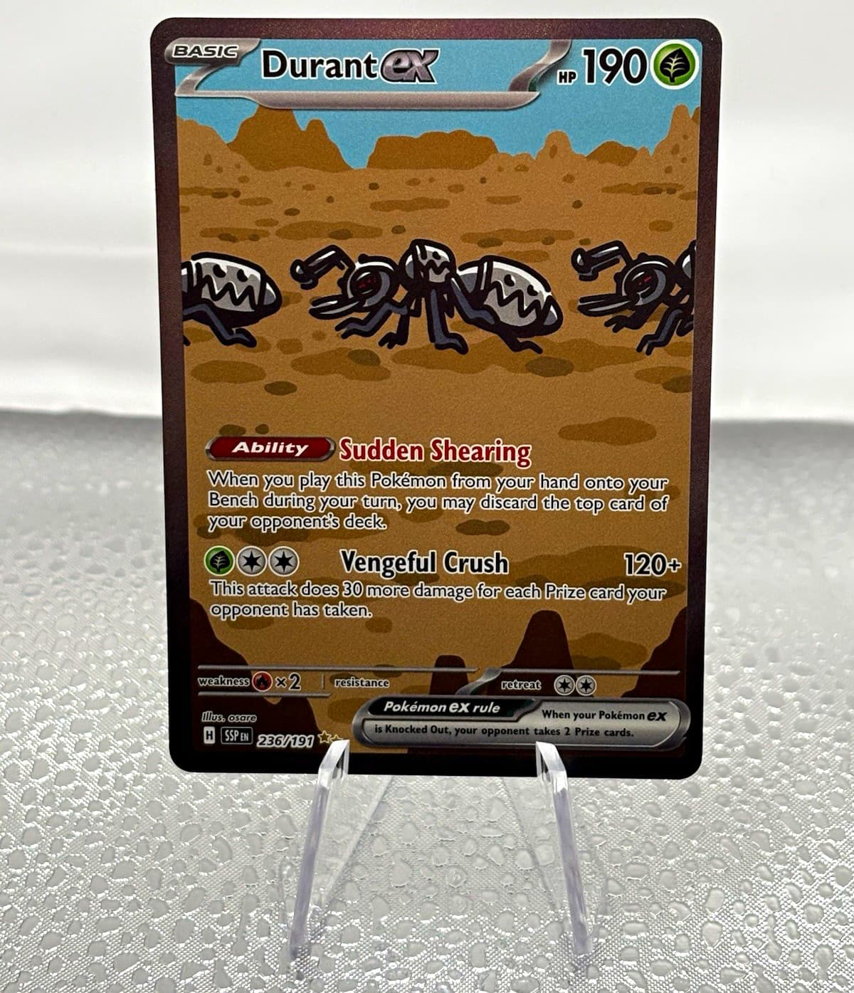 Durant ex EX 236/191 SIR - Surging Sparks Pokemon TCG