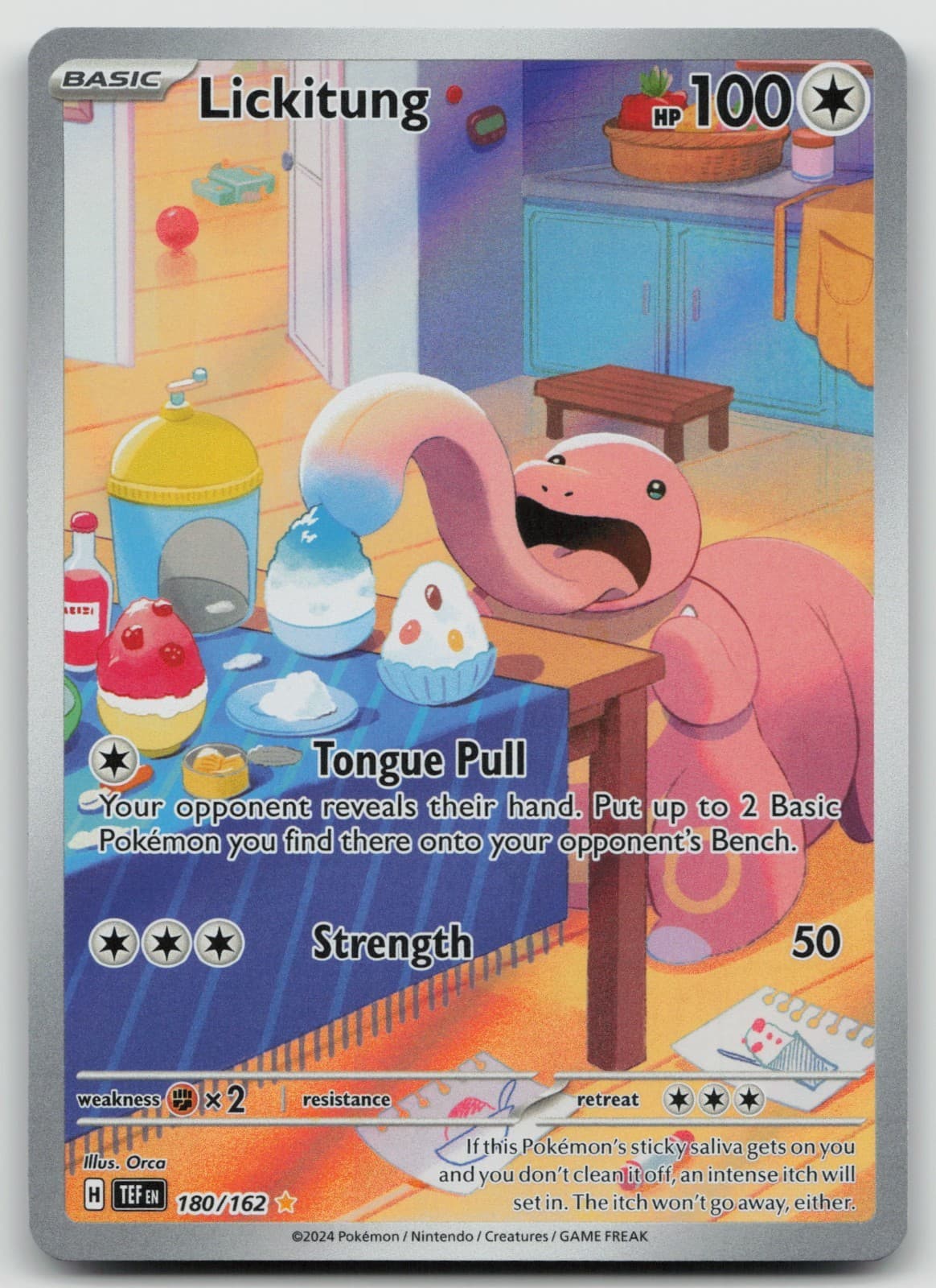 Pokémon SV05 Temporal Forces 180/162 Lickitung Illustration Rare (NM)