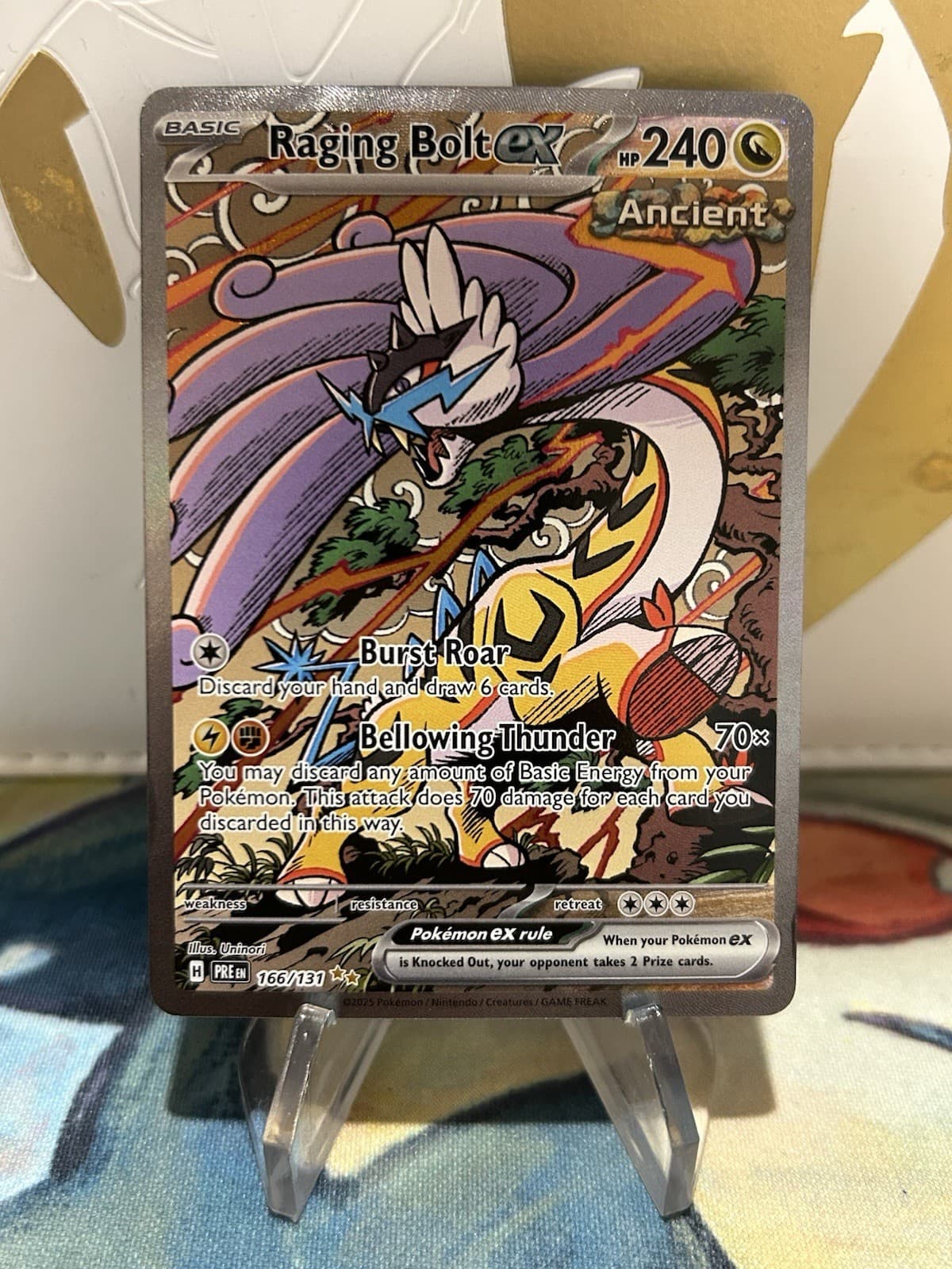 Raging Bolt ex 166/131 Pokemon Prismatic Evolutions Special Illustration NM