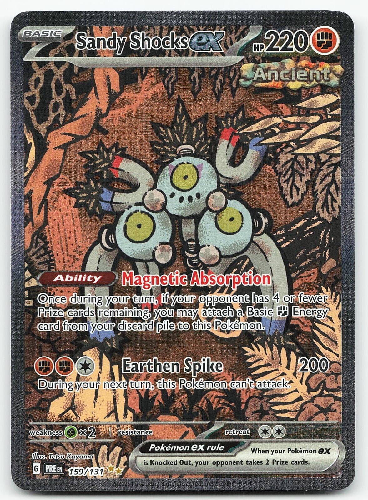 Pokemon Sandy Shocks ex 159/131 Prismatic Evolutions Holo NM