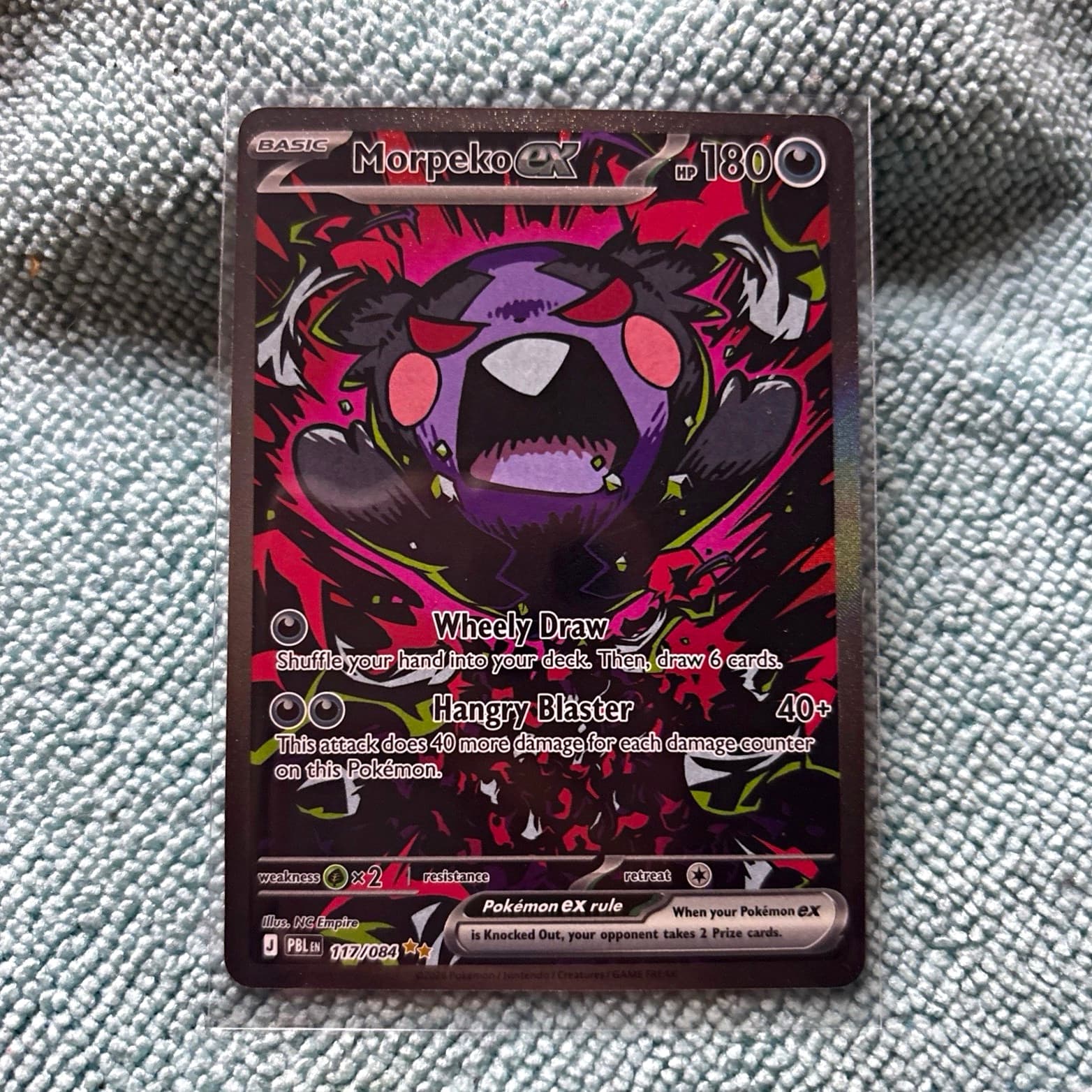 Morpeko Ex 117/084 Pitch Black Holo SIR Pokemon TCG