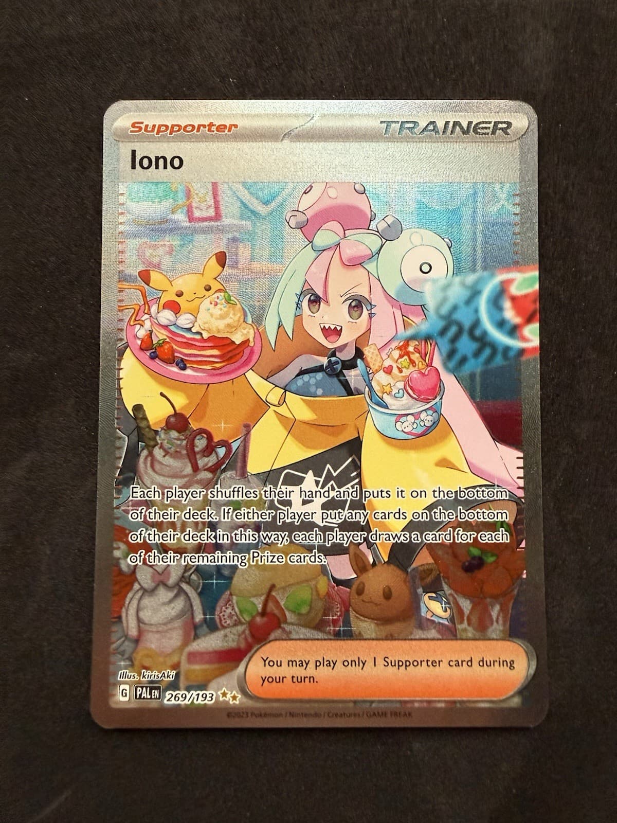 The Pokémon Company Iono 269/193 SV02 Paldea Evolved SIR Full Art Holo EN