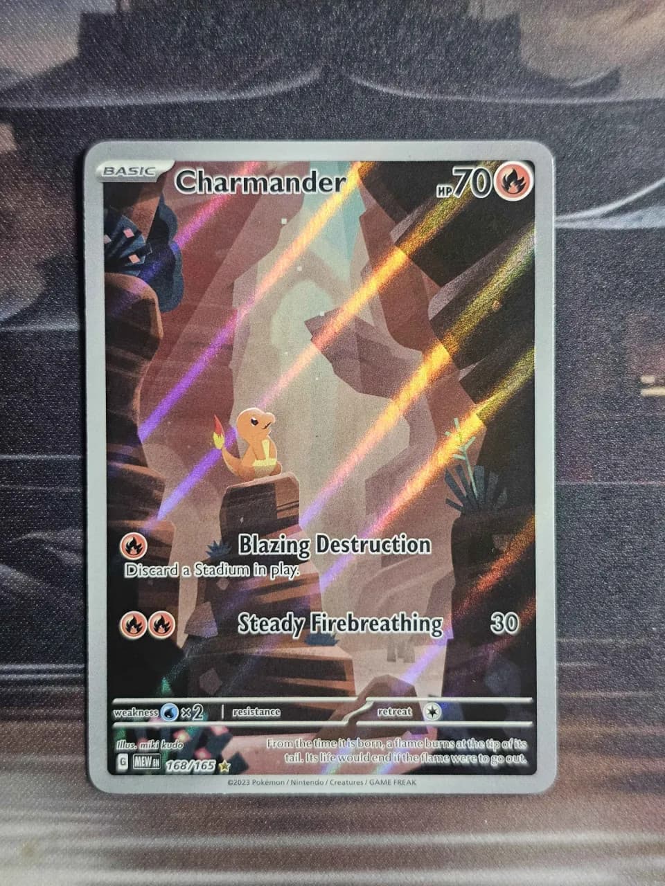 Charmander 168/165 Illustration Rare 151 Pokemon Holo Near Mint