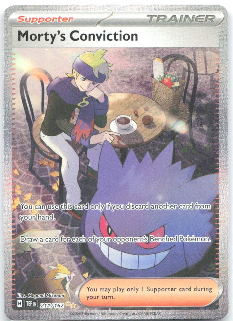 Morty's Conviction Special Illustration Rare SV05: Temporal Forces 211/162 NM