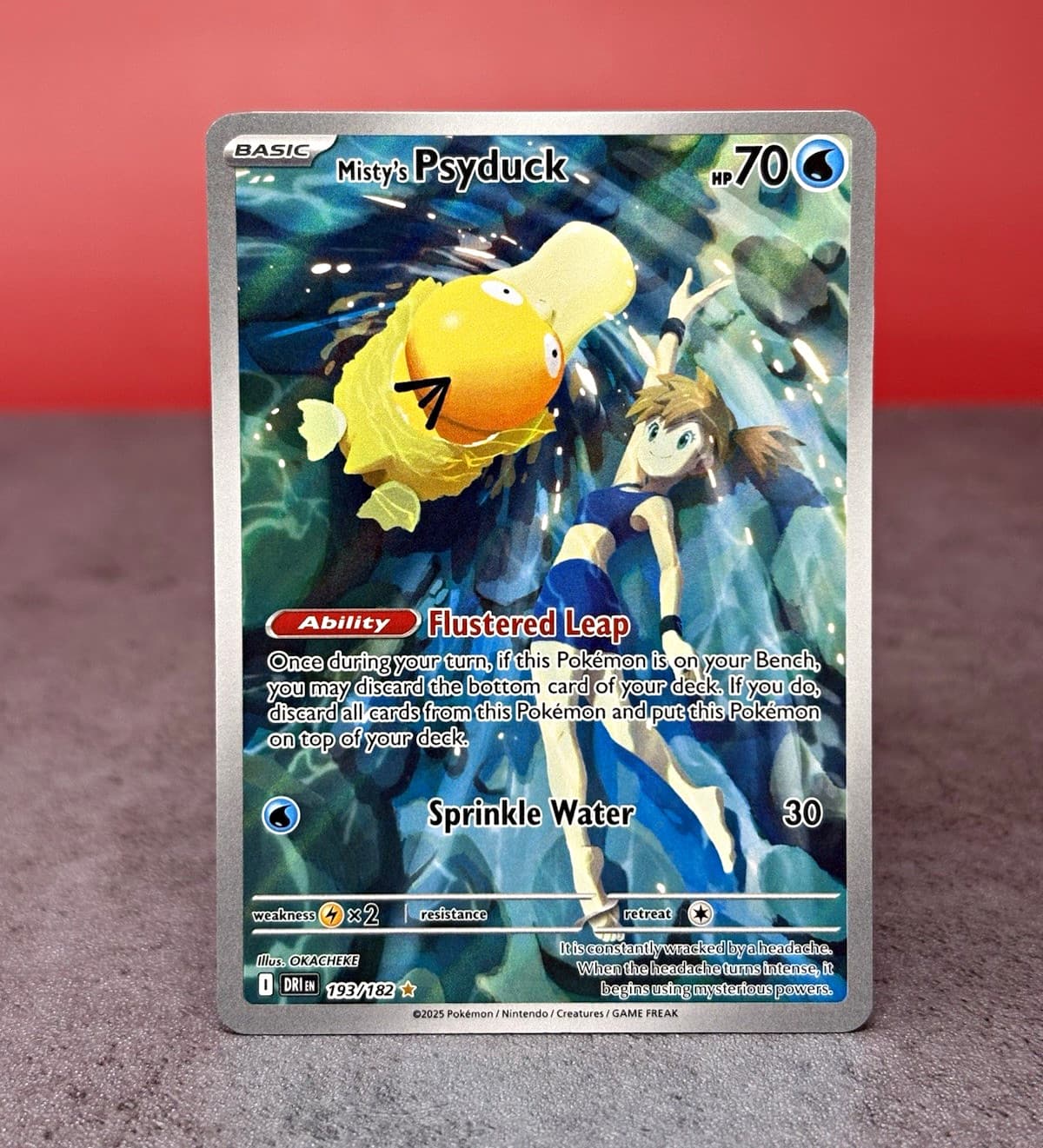 Pokémon TCG Misty's Psyduck 193/182 SV10 Destined Rivals Illustration Rare