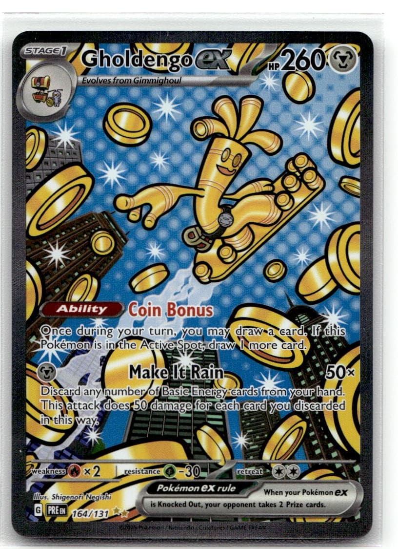 Gholdengo ex #164/131 (Holo) (NM) SV: Prismatic Evolutions PRE Pokemon