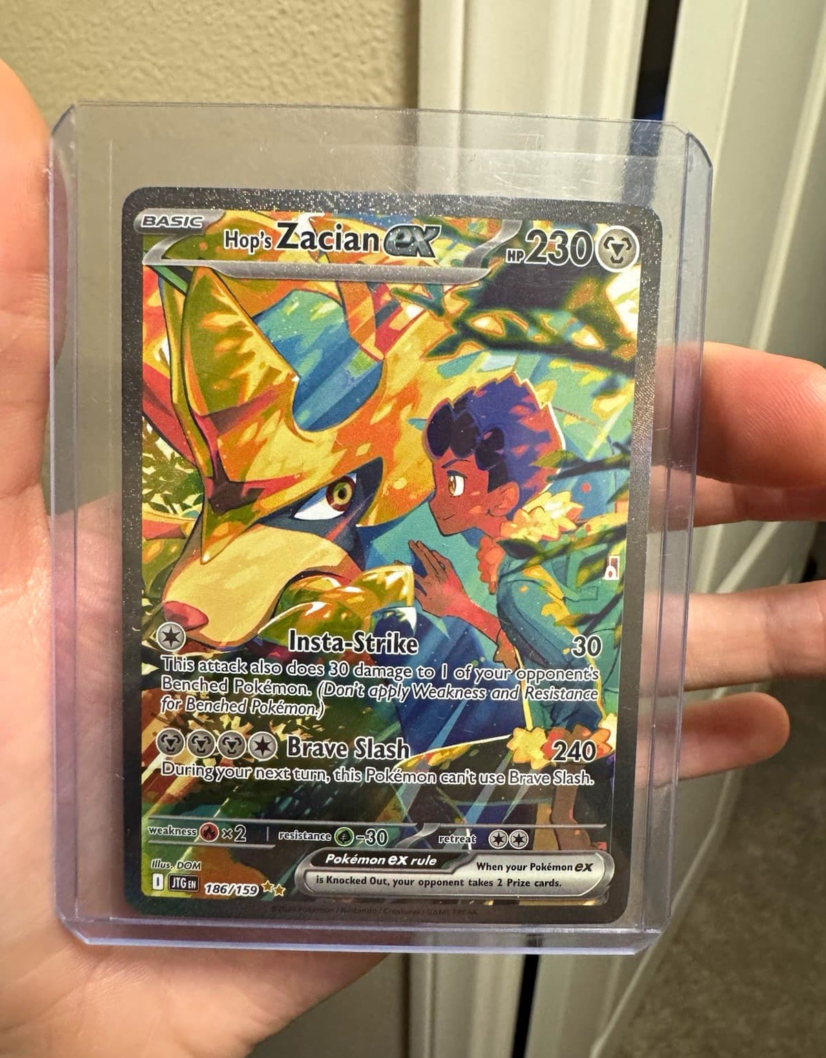 Hop's Zacian ex 186/159 Sv09 SIR (JTG)