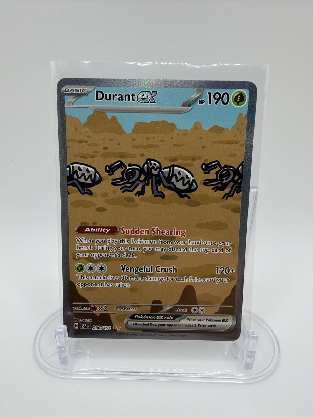 Pokemon TCG Durant EX Surging Sparks Special Illustration Card 236/191