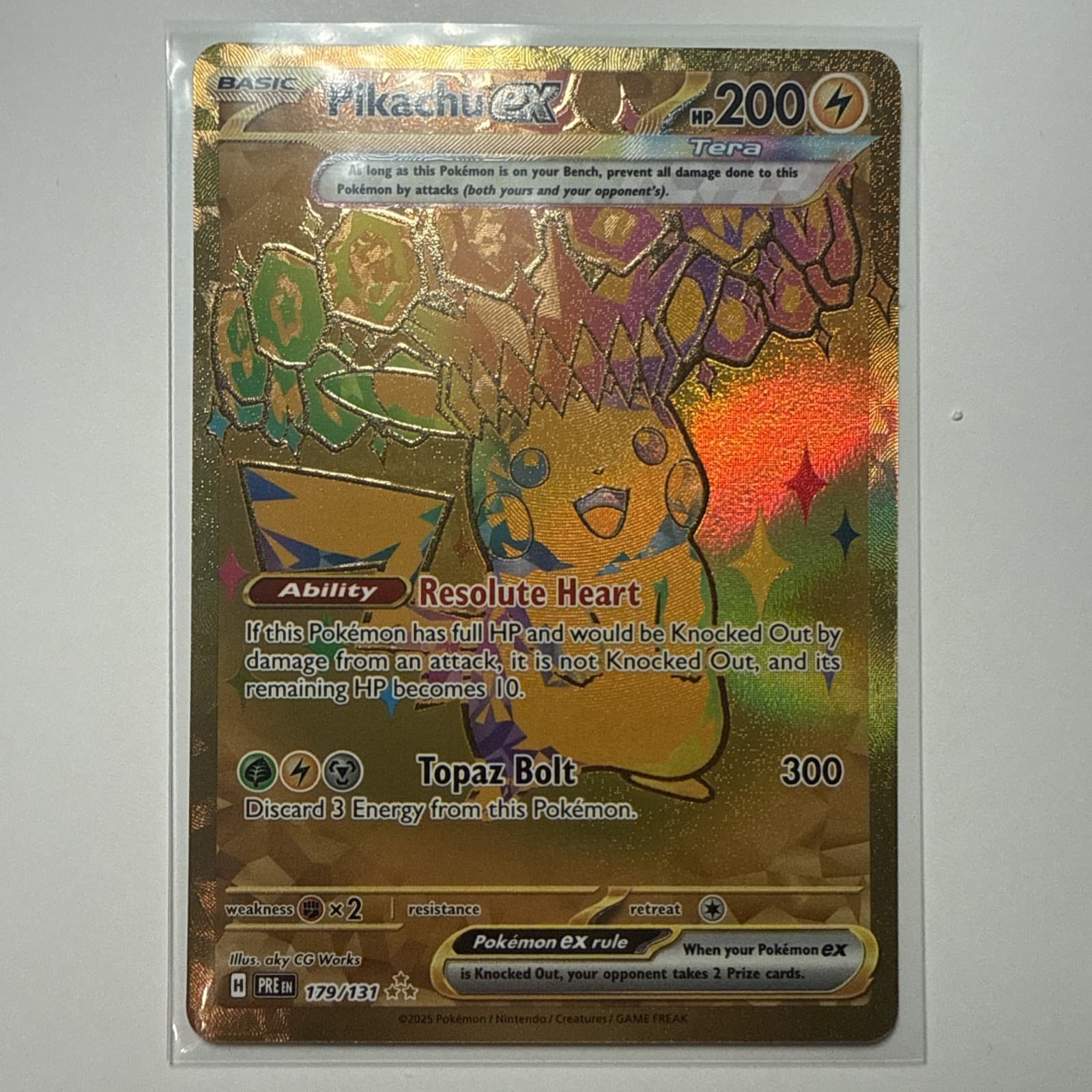 Pikachu ex 179/131 Sv: Prismatic Evolutions Holo