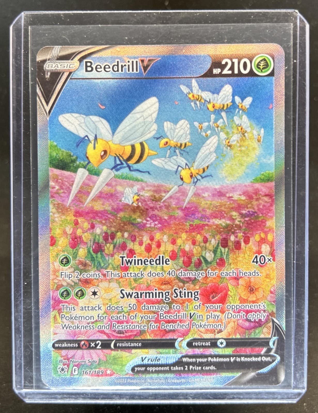 2022 Pokemon SWSH Astral Radiance Beedrill V Alternative Art Ultra Rare #161/189