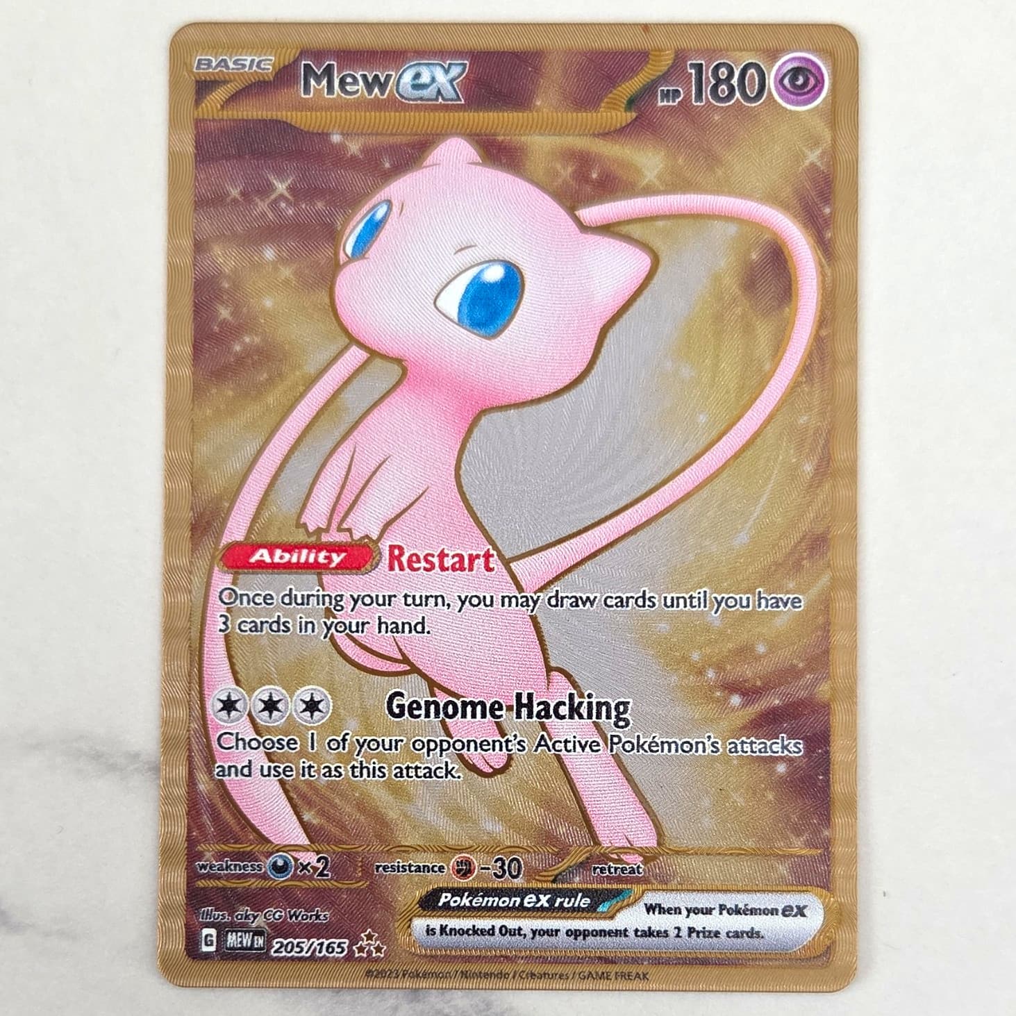 151 Mew 205/165 Gold Promo