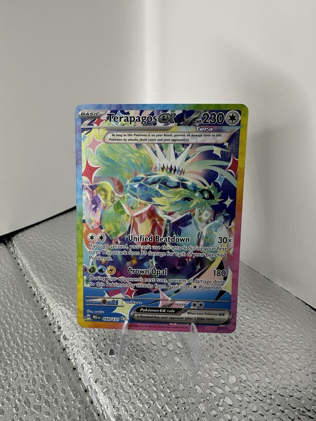 Terapagos ex 169/131 Special Illustration Rare Full Art Holo 230 HP ENG 2025