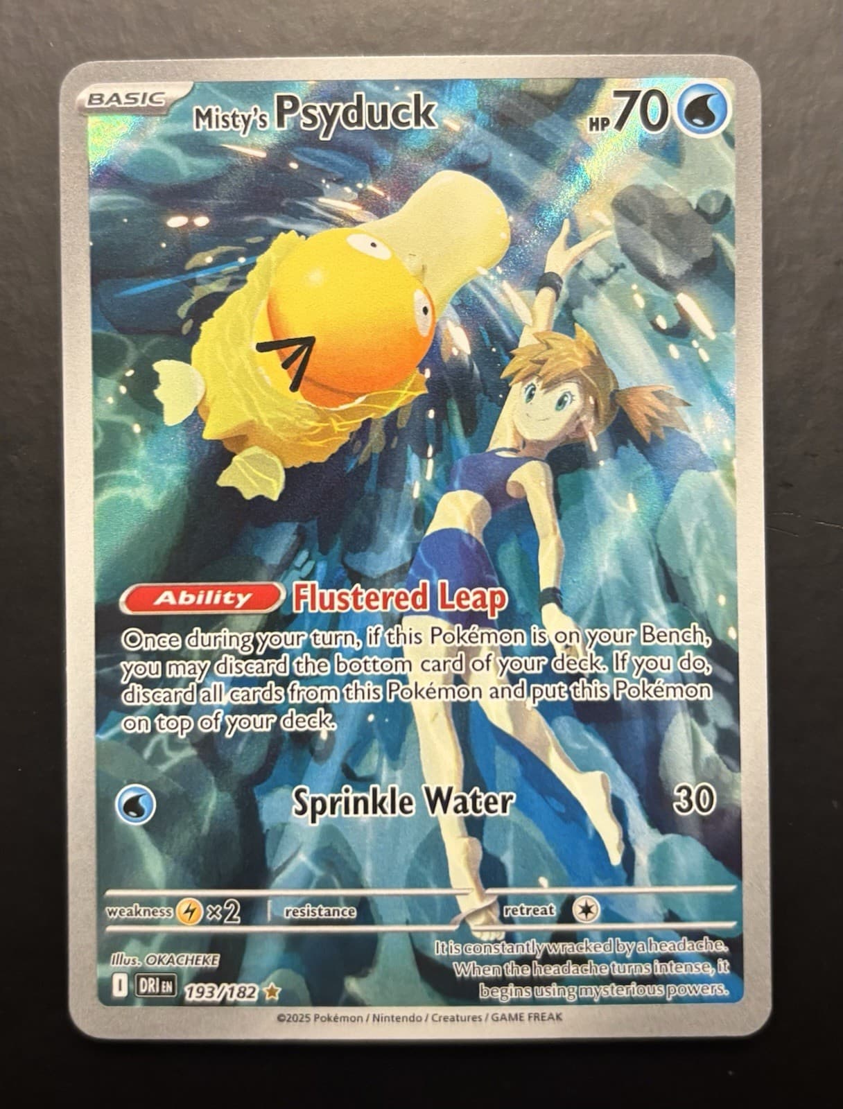 Misty's Psyduck 193/182 Sv10: Destined Rivals Holo Illustration Rare