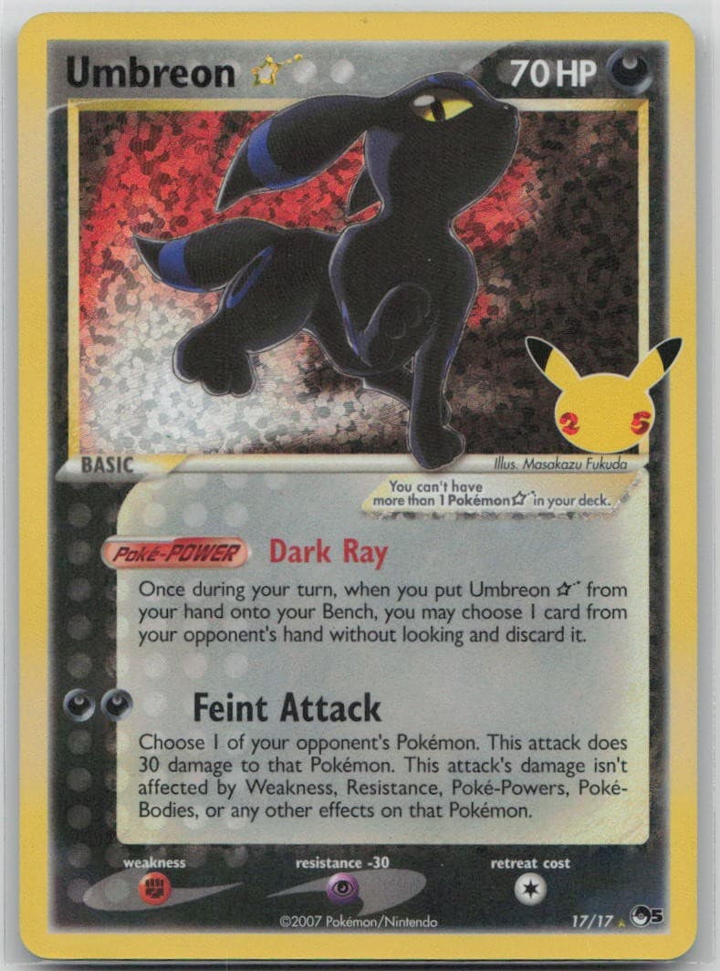 Umbreon Star Holofoil [CCC - 17/17]
