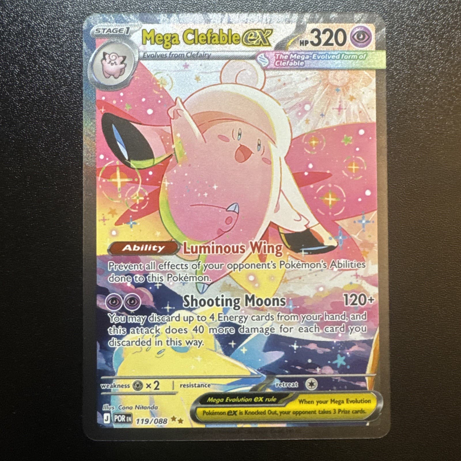 mega clefable ex  119/088 Perfect Order
