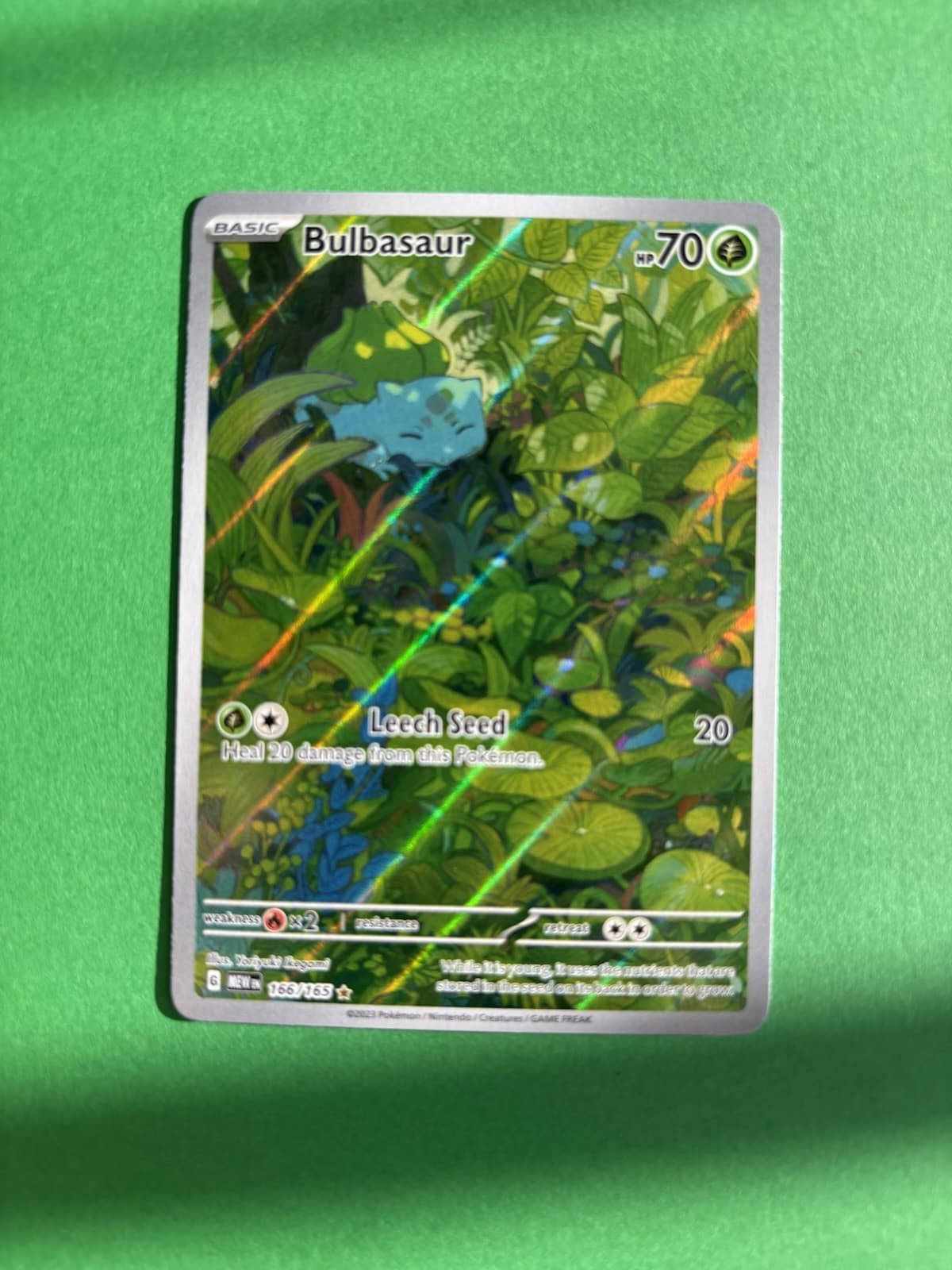 Bulbasaur 166/165 Sv: Scarlet & Violet 151 Holo Illustration Rare