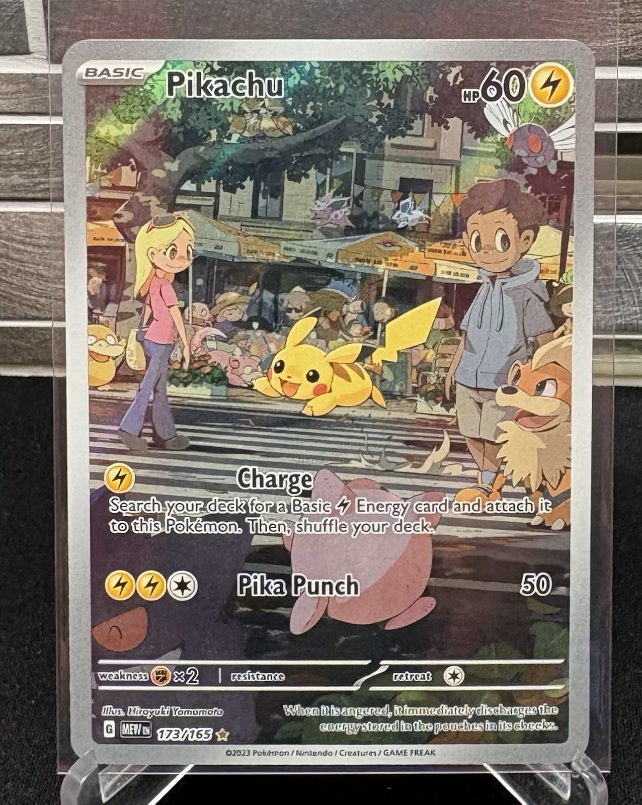 Pokemon TCG Scarlet & Violet 151 Pikachu 173/165 Illustration Rare Full Art B