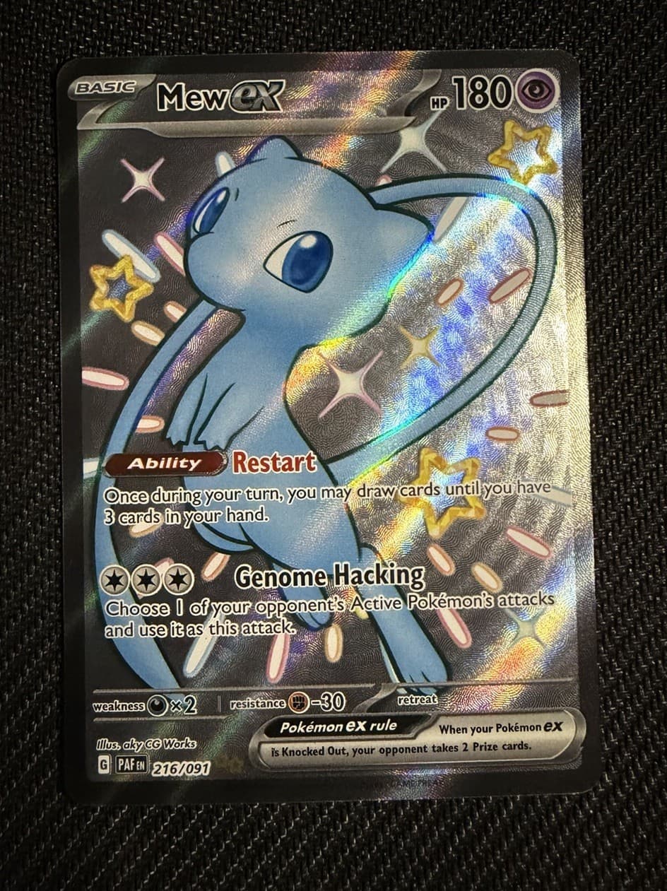 Mew EX #216/91 2024 Paldean Fates - Shiny Full Art - Pokemon TCG NM