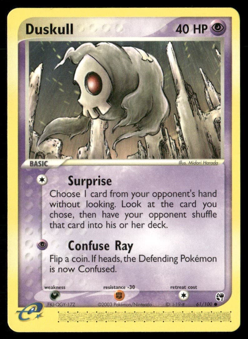 Duskull #61/100 Sandstorm Pokemon NM (1P)