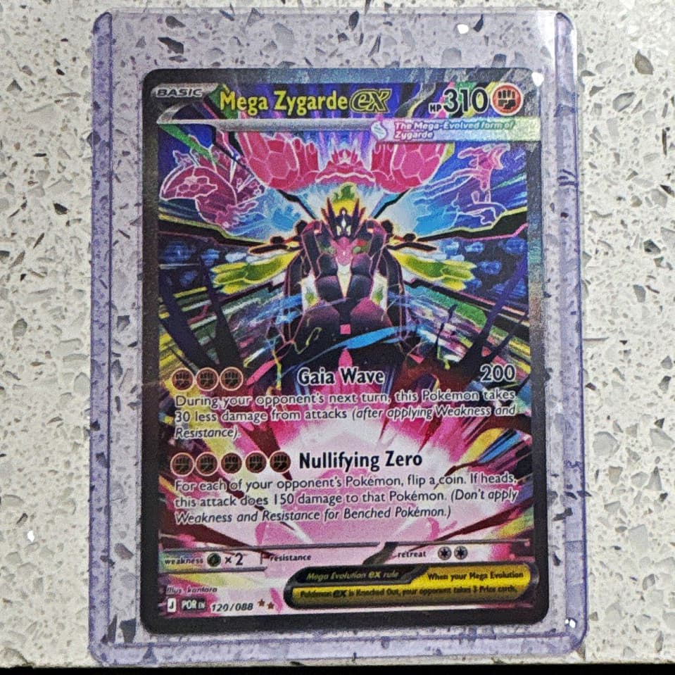 Pokemon TCG Mega Zygarde EX 120/088 Full Art Holo Evolutions English 310 HP