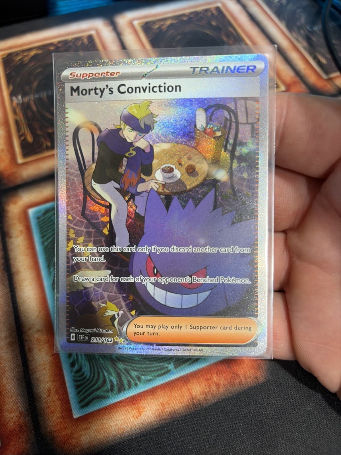 Morty's Conviction 211/162 SV05: Temporal Forces Holo Sir Pokémon TCG NM