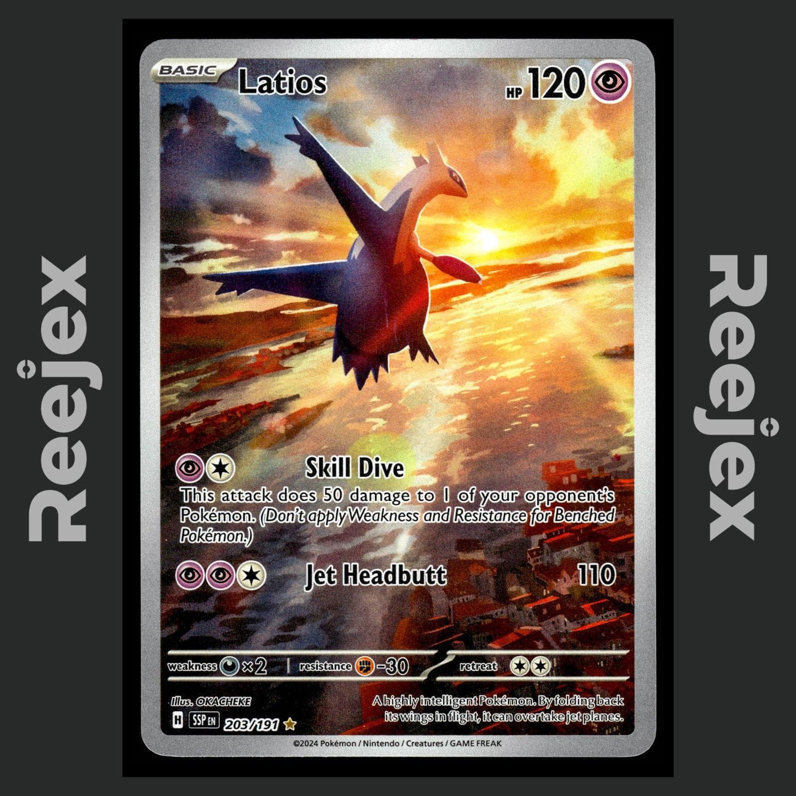 Latios - 203/191 - Illustration Rare - Surging Sparks - Pokemon Card - NM/M