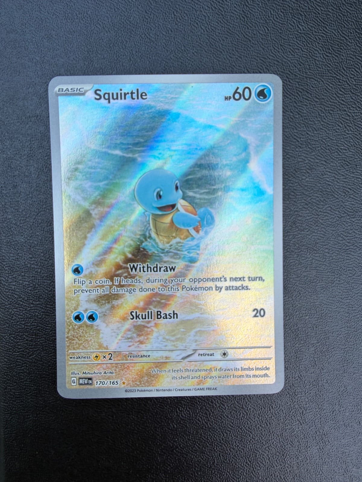 Squirtle Holo Illustration Rare SV: Scarlet & Violet 151 170/165 NM