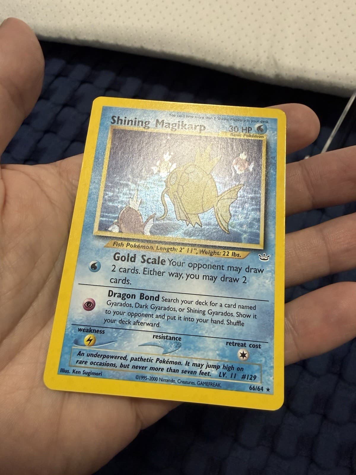 Pokemon TCG Shining Magikarp 66/64 Neo Revelation Holo Secret Rare Unlimited
