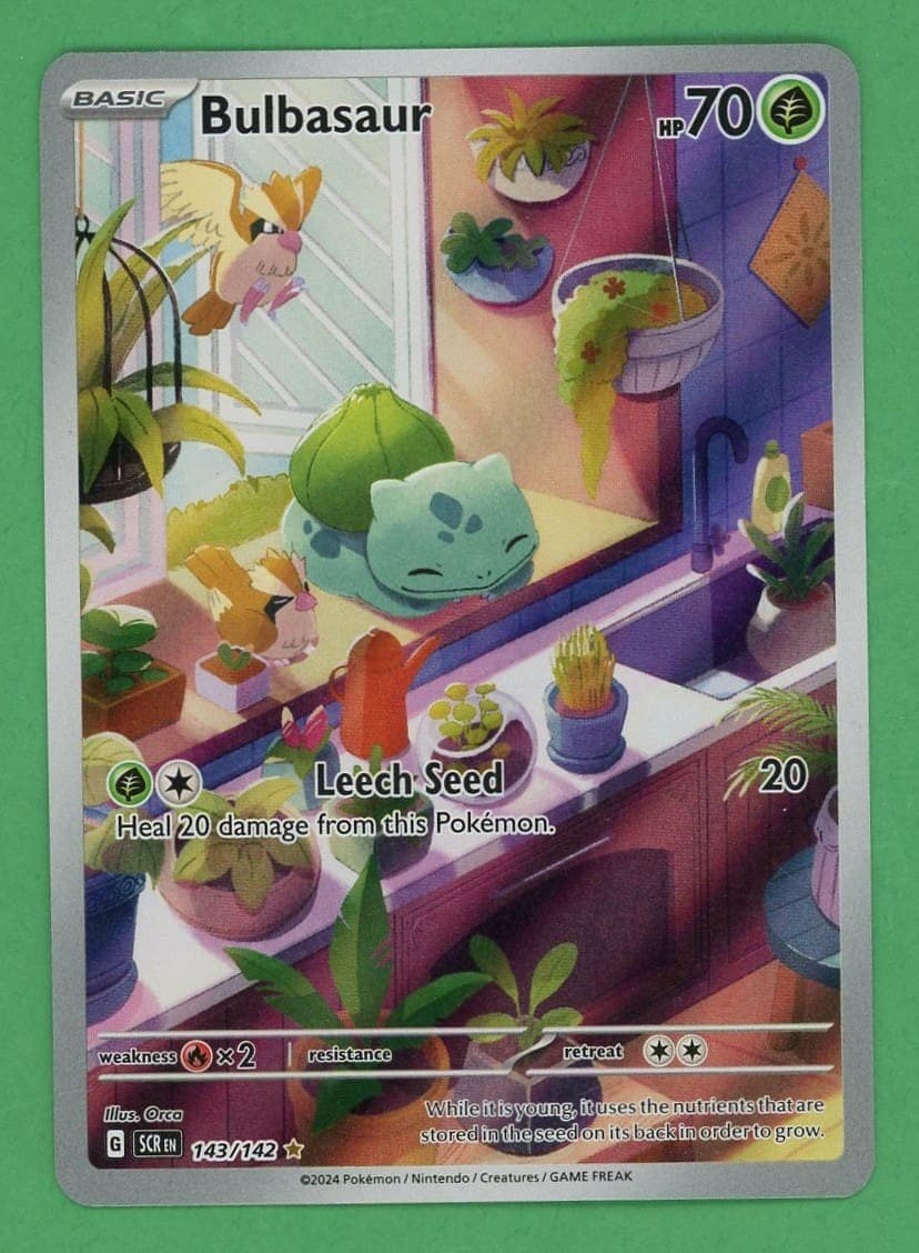 Bulbasaur Pokemon Stellar Crown Illustration Rare 143/142