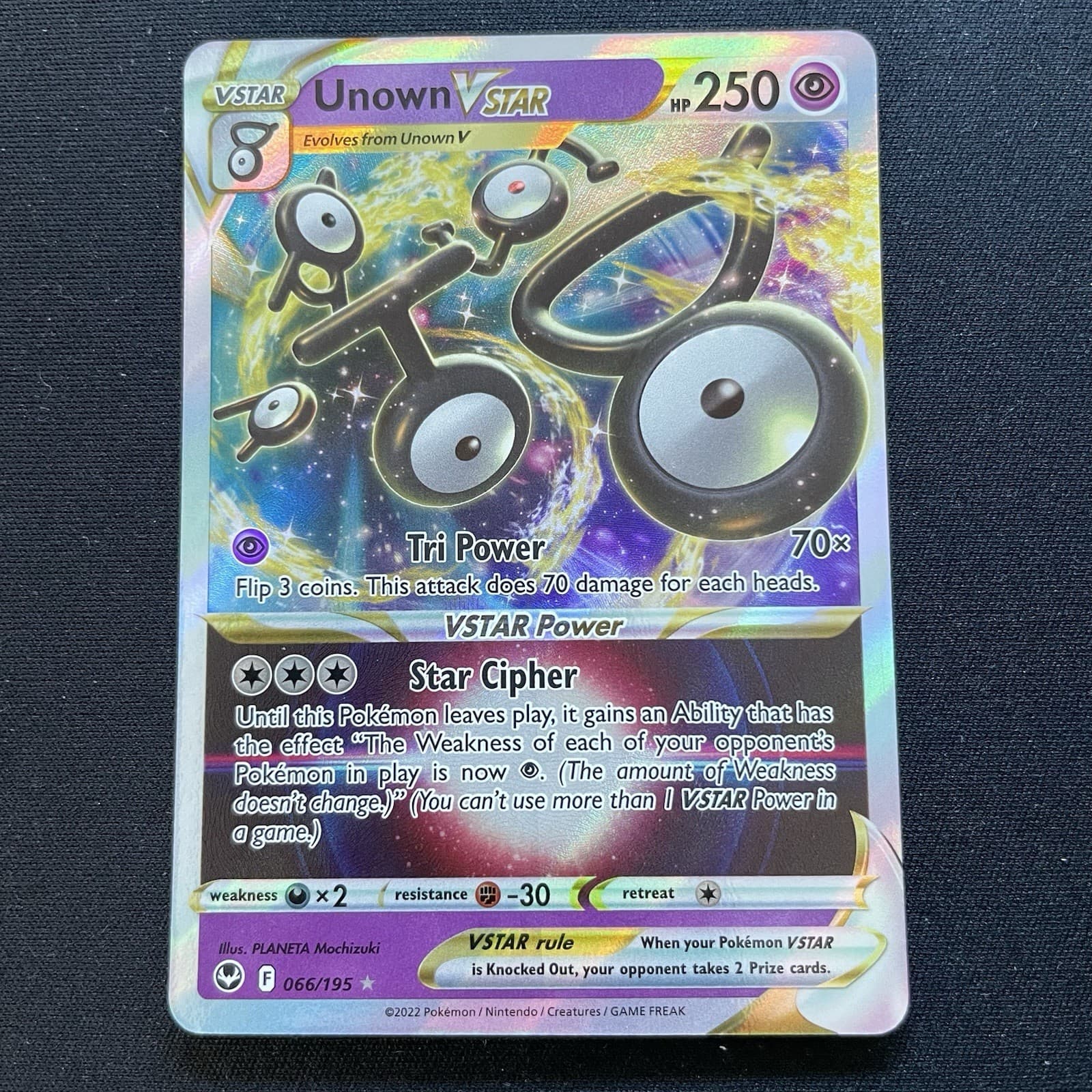 Unown VSTAR 066/195 - Silver Tempest - Pokemon TCG