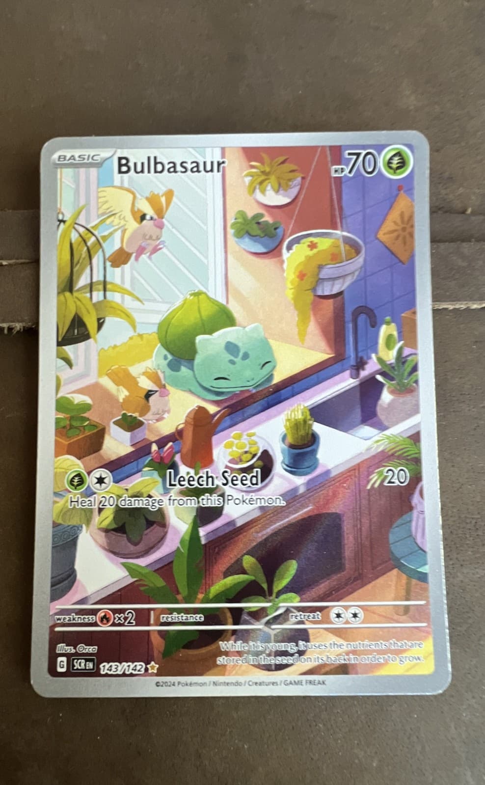 Bulbasaur 143/142 Sv07: Stellar Crown Holo