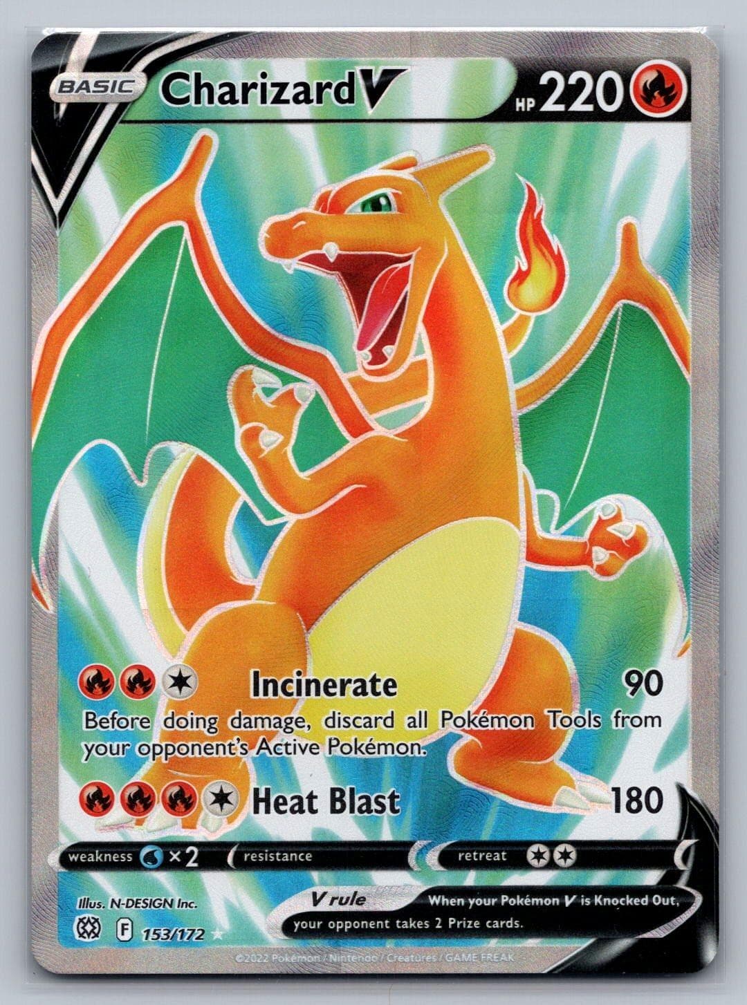 Charizard V 153/172 UR Brilliant Stars Pokemon Holo NM