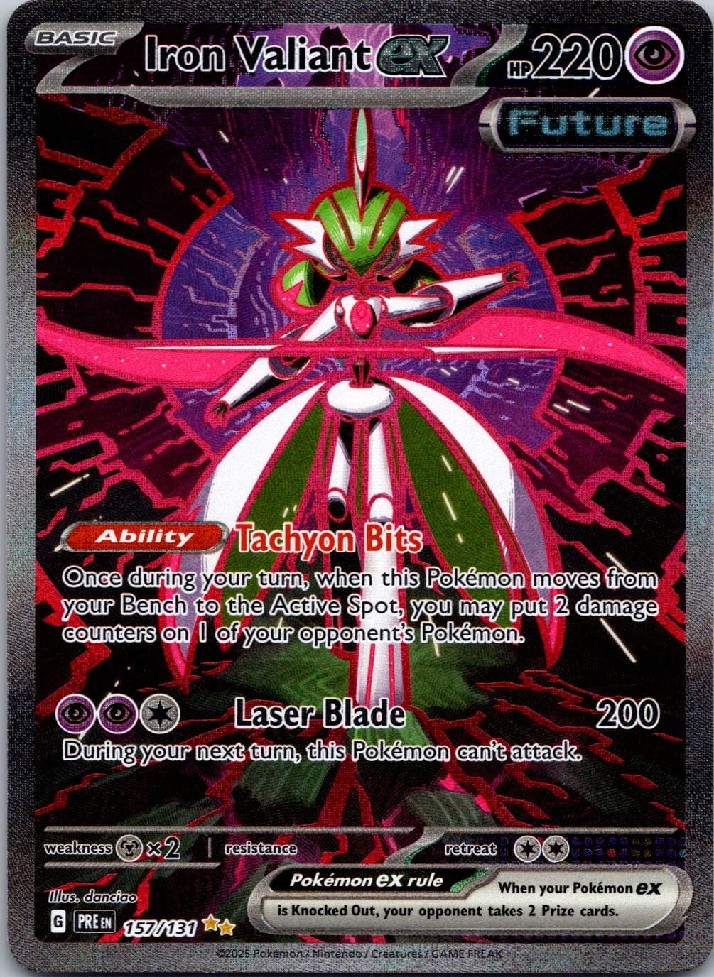 Iron Valiant ex Holo SIR SV: Prismatic Evolutions 157/131 NM