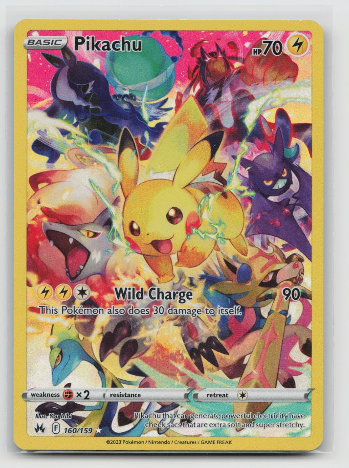 Pikachu (Secret) 160/159 SWSH: Crown Zenith Holo Secret Rare NM/LP
