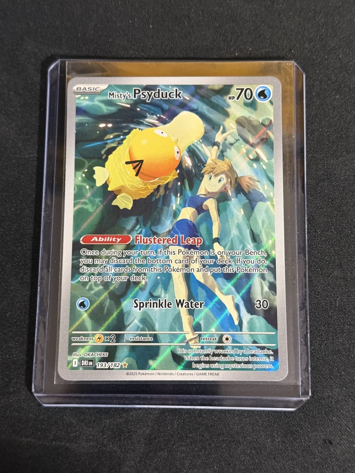Misty's Psyduck 193/182 Illustration Rare Holo Near Mint