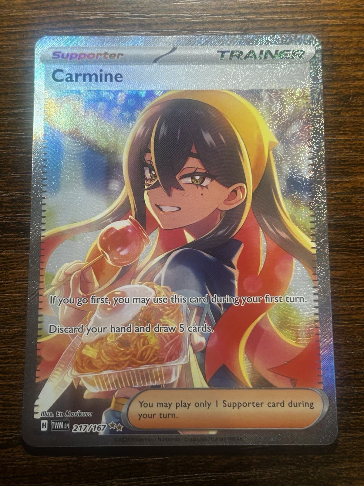 Carmine 217/167 Pokemon SV06: Twilight Masquerade Special Illustration Rare NM