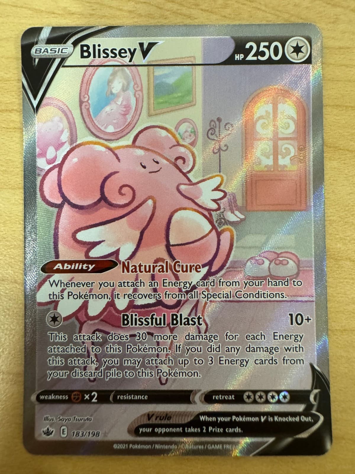 Blissey V (Alternate Full Art) 183/198 SWSH06: Chil... UR Holofoil EN Pokemon NM