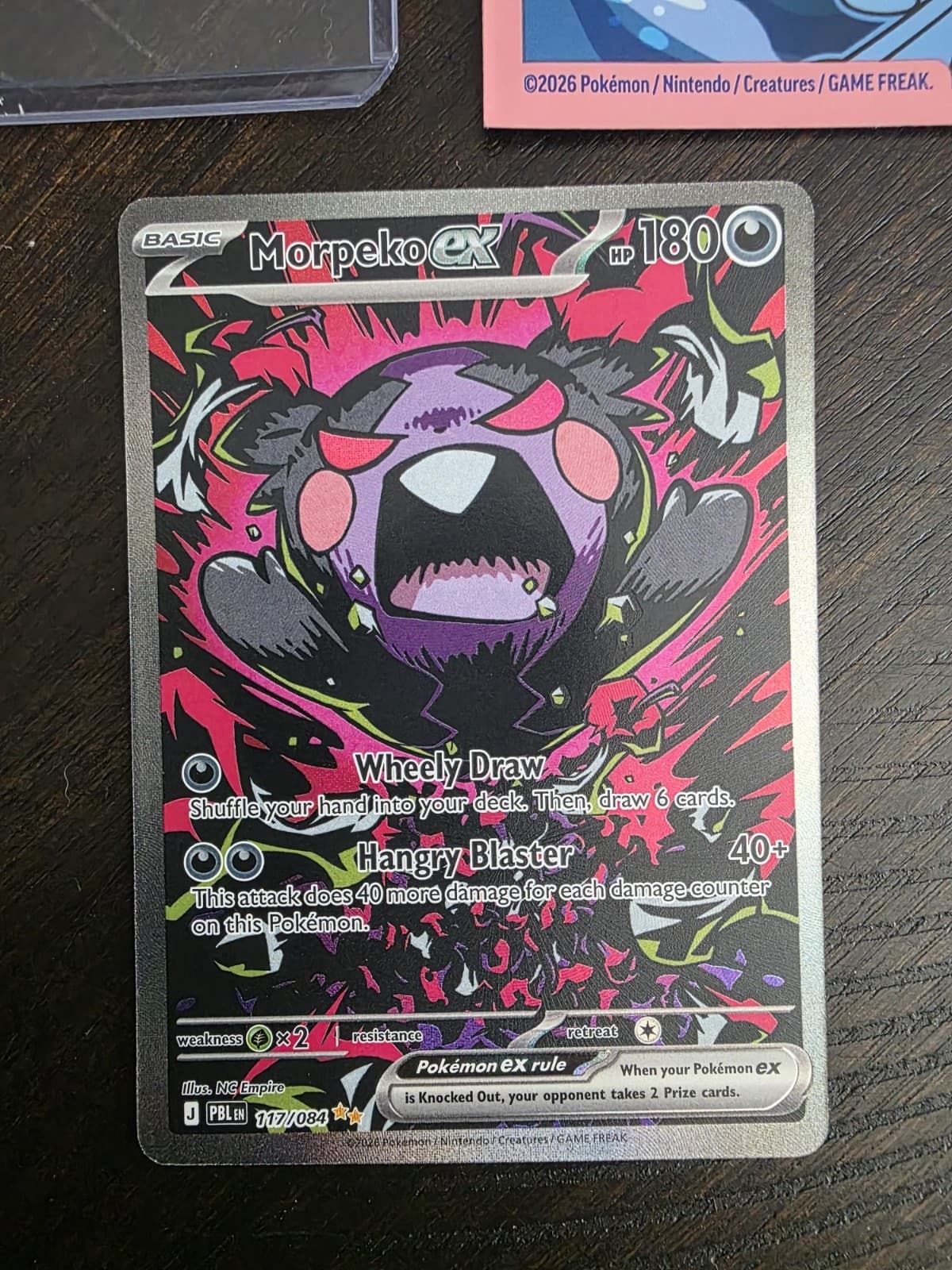 Morpeko ex 117/084 Special Illustration Rare SIR Pitch Black Pokemon TCG NM