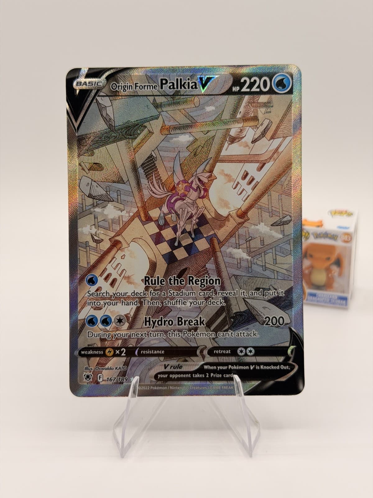 Origin Forme Palkia V (Alternate Full Art) 167/189 Swsh10: Astral Radiance Holo