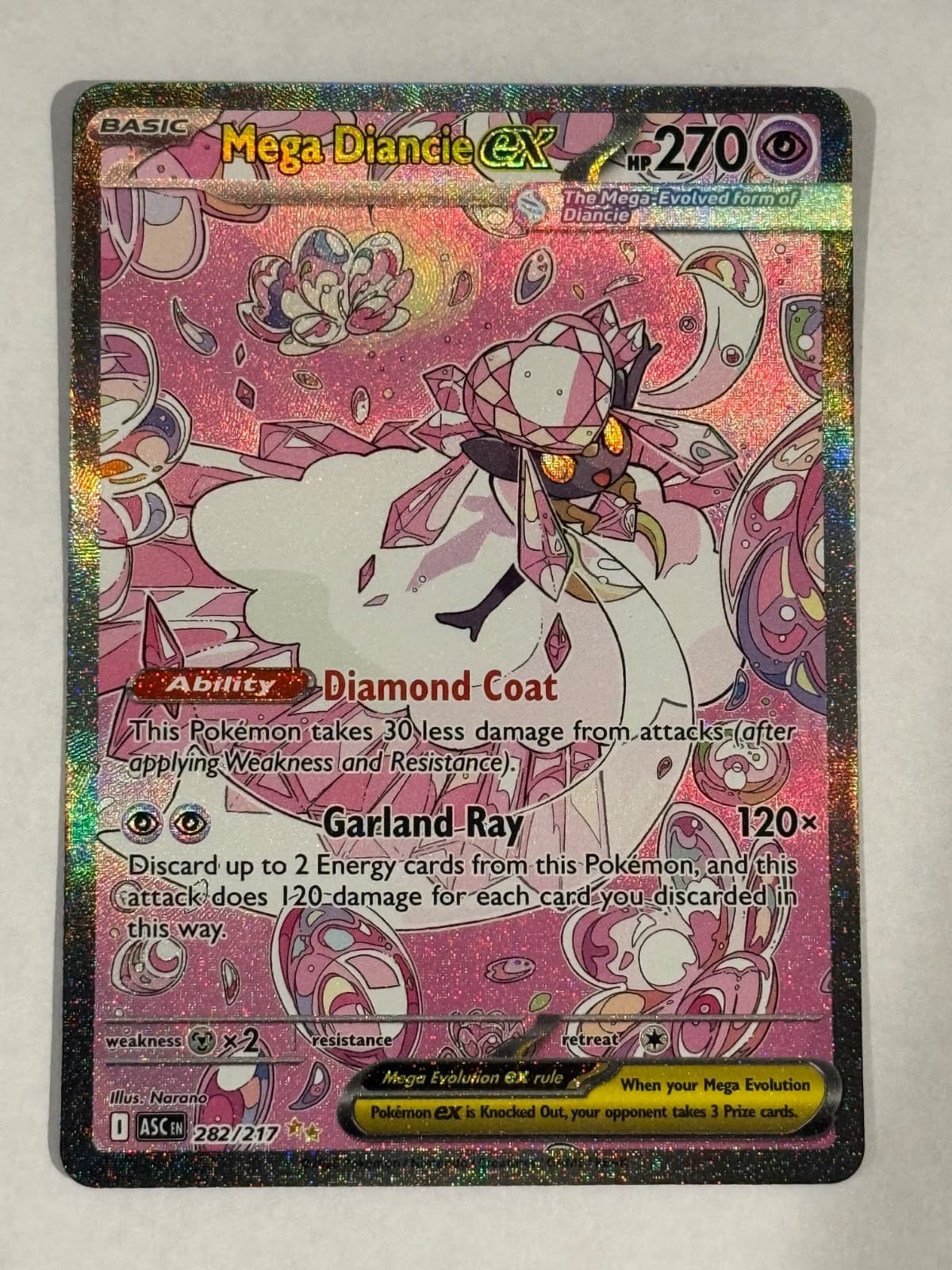 Mega Diancie ex 282/217 Me: Ascended Heroes Holo