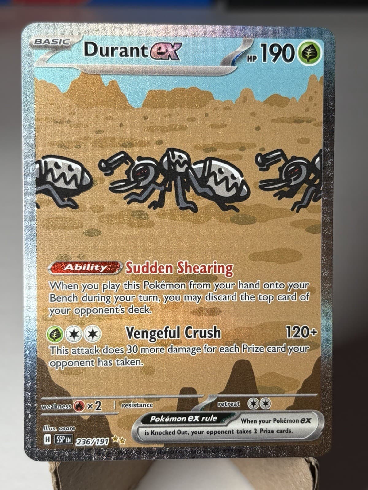 Durant ex 236/191 Special Illustration Rare - Surging Sparks - Pokemon TCG NM
