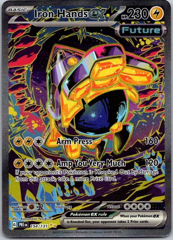 Iron Hands ex Holo Special Illustration Rare SV: Prismatic Evolutions 154/131 NM