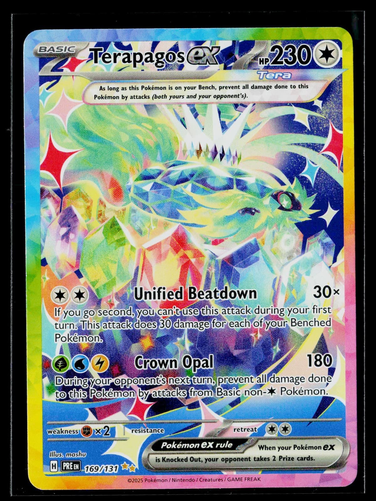 Terapagos ex Holofoil EN [PRE - 169/131] NM
