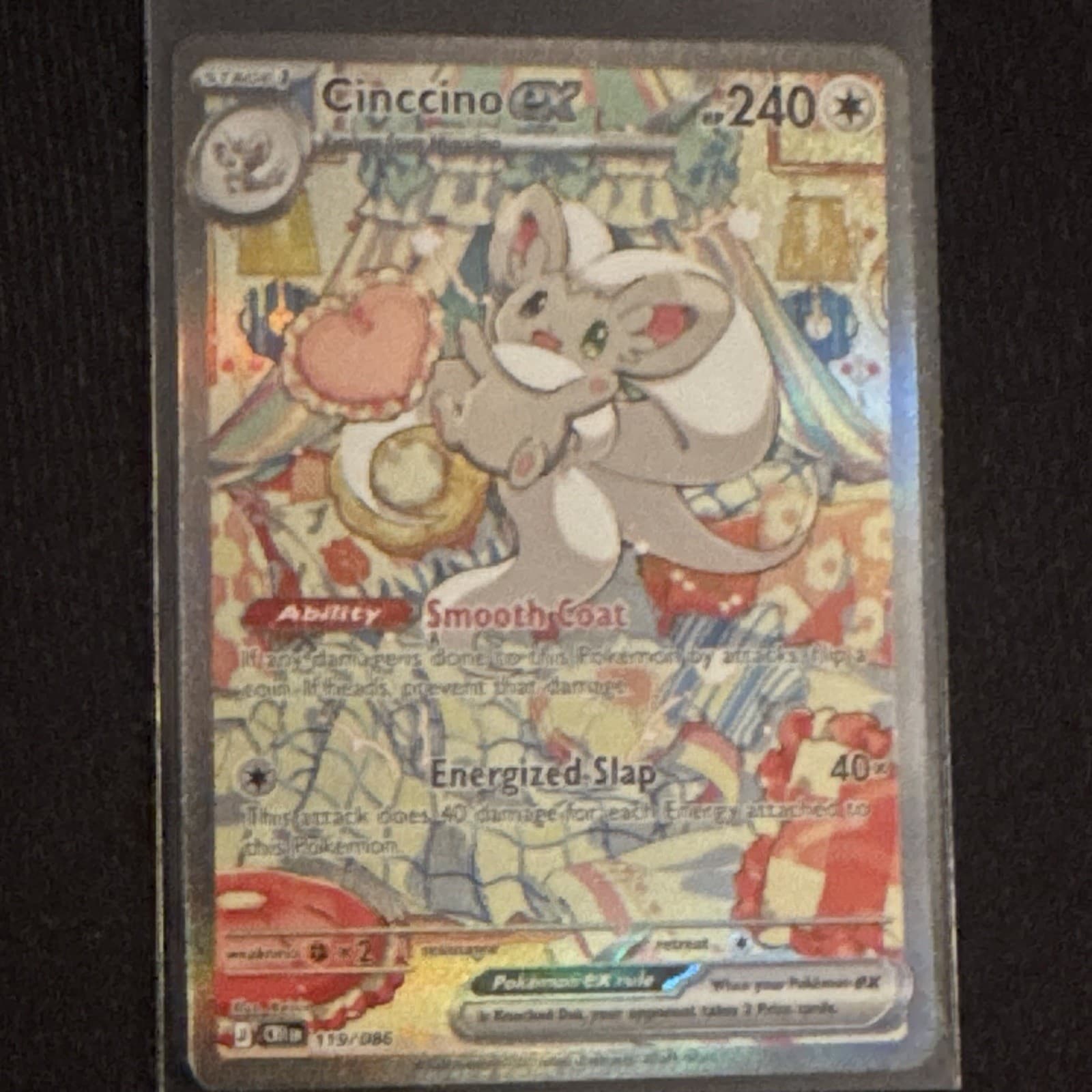Pokémon TCG Cinccino ex Chaos Rising 119/086 Full Art Holo