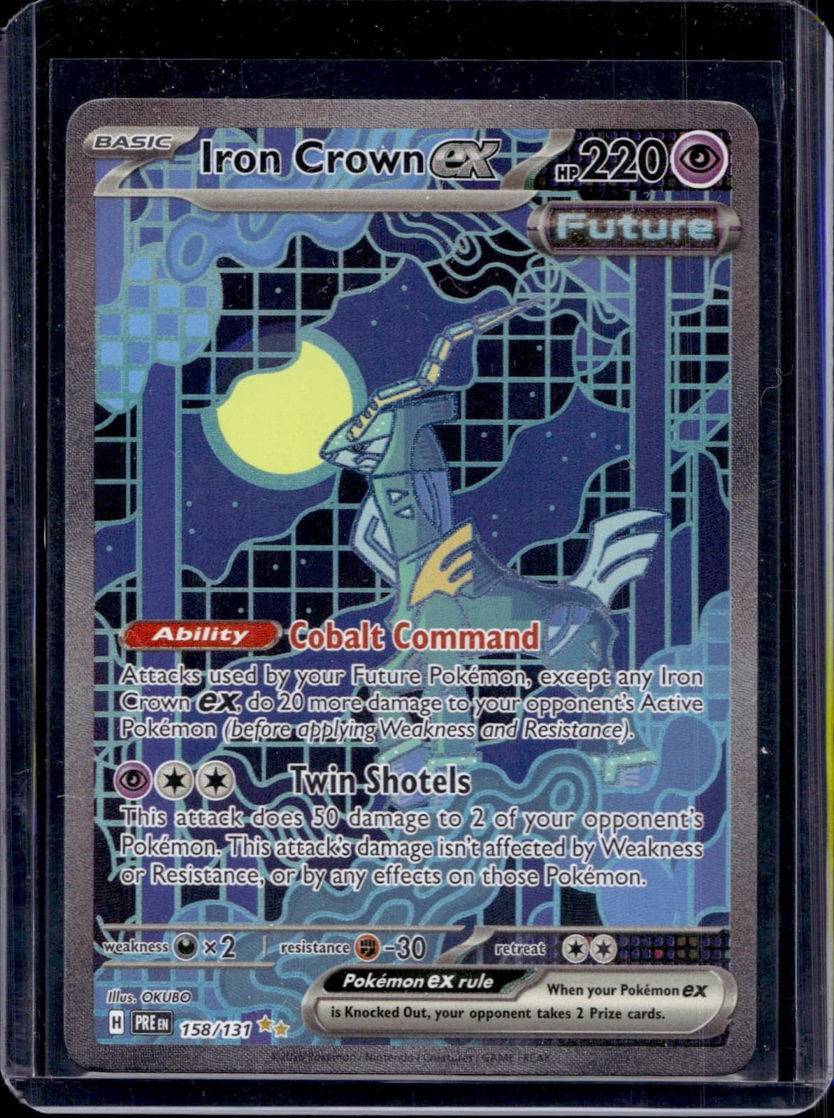 Pokemon SV: Prismatic Evolutions Iron Crown ex 158/131