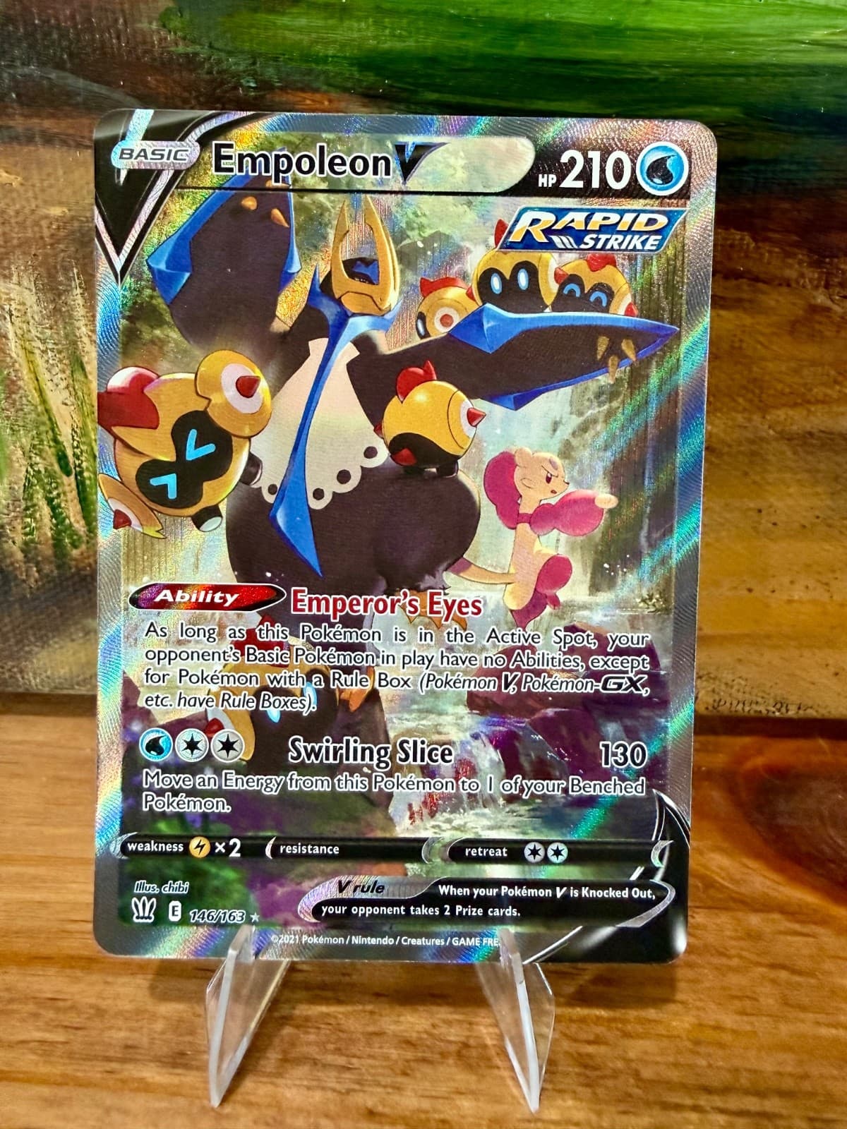 Empoleon V (Alternate Full Art) 146/163 Swsh05: Battle Styles Holo