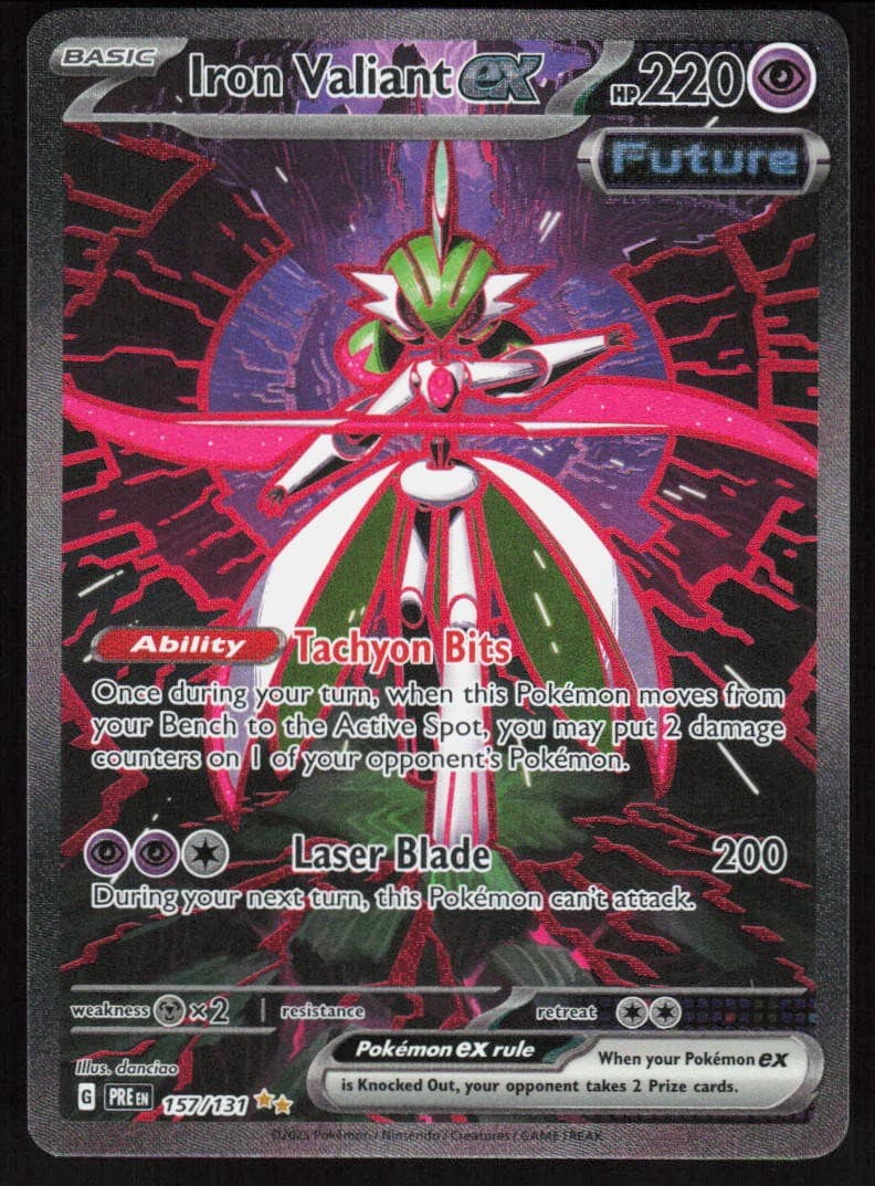 Iron Valiant ex 157/131 SV: Prismatic Evolutions 2025