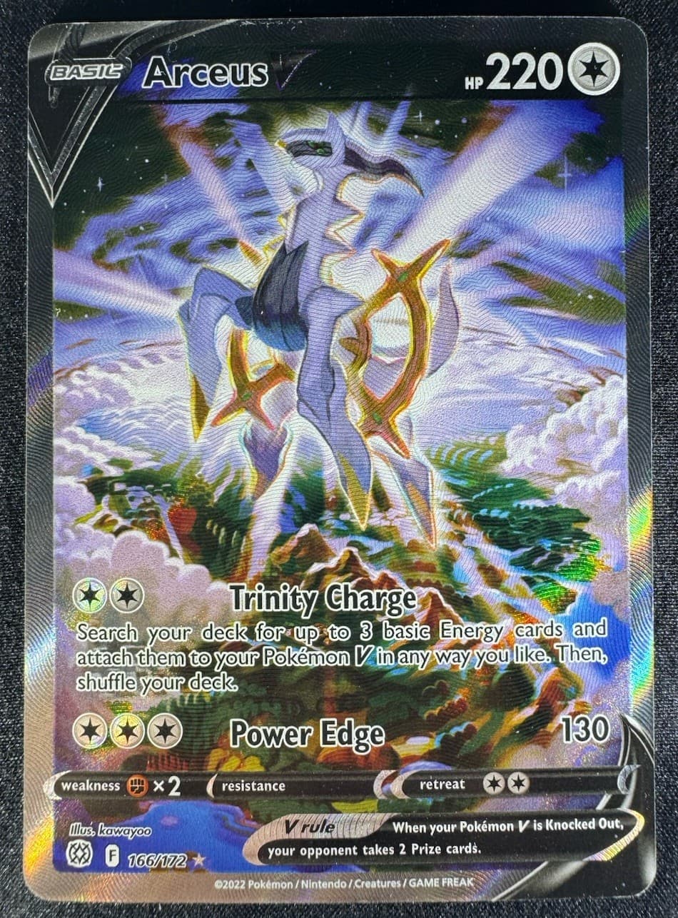Arceus V (Alternate Full Art) 166/172 Swsh09: Brilliant Stars Holo