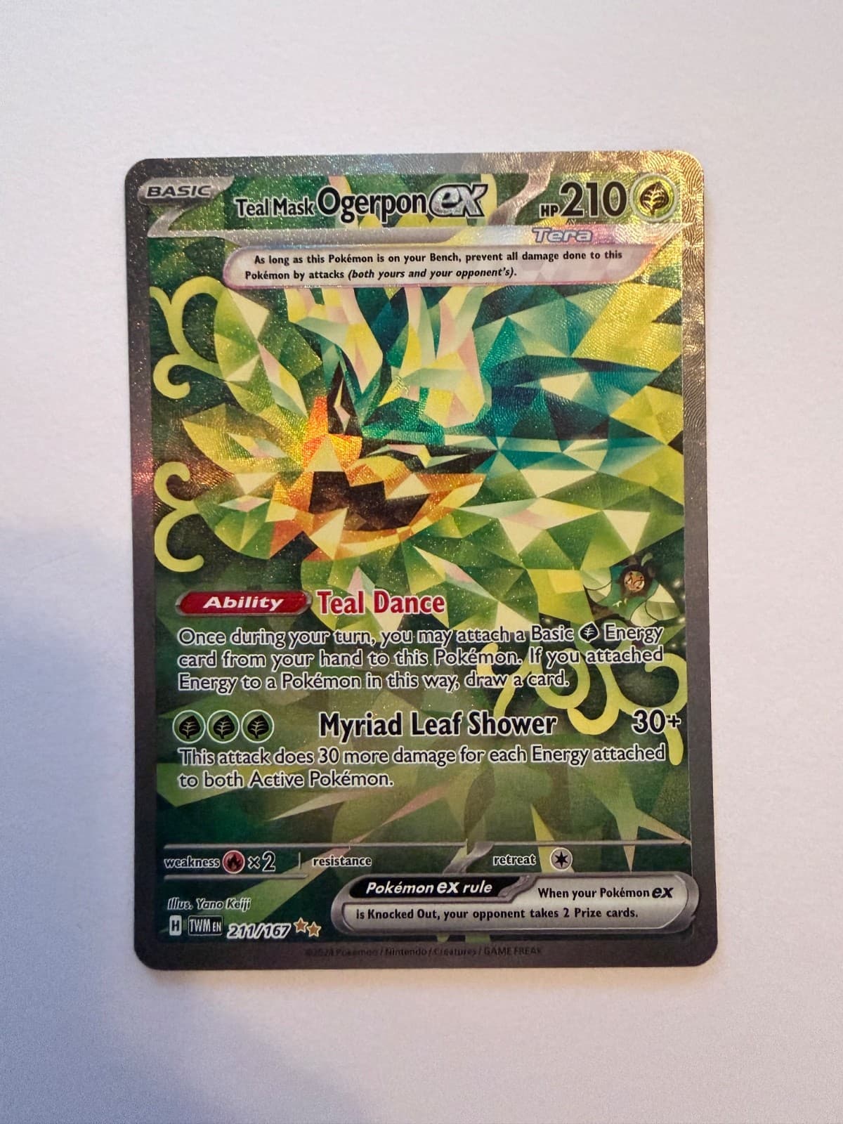 Teal Mask Ogerpon ex 211/167 Sv06: Twilight Masquerade Holo